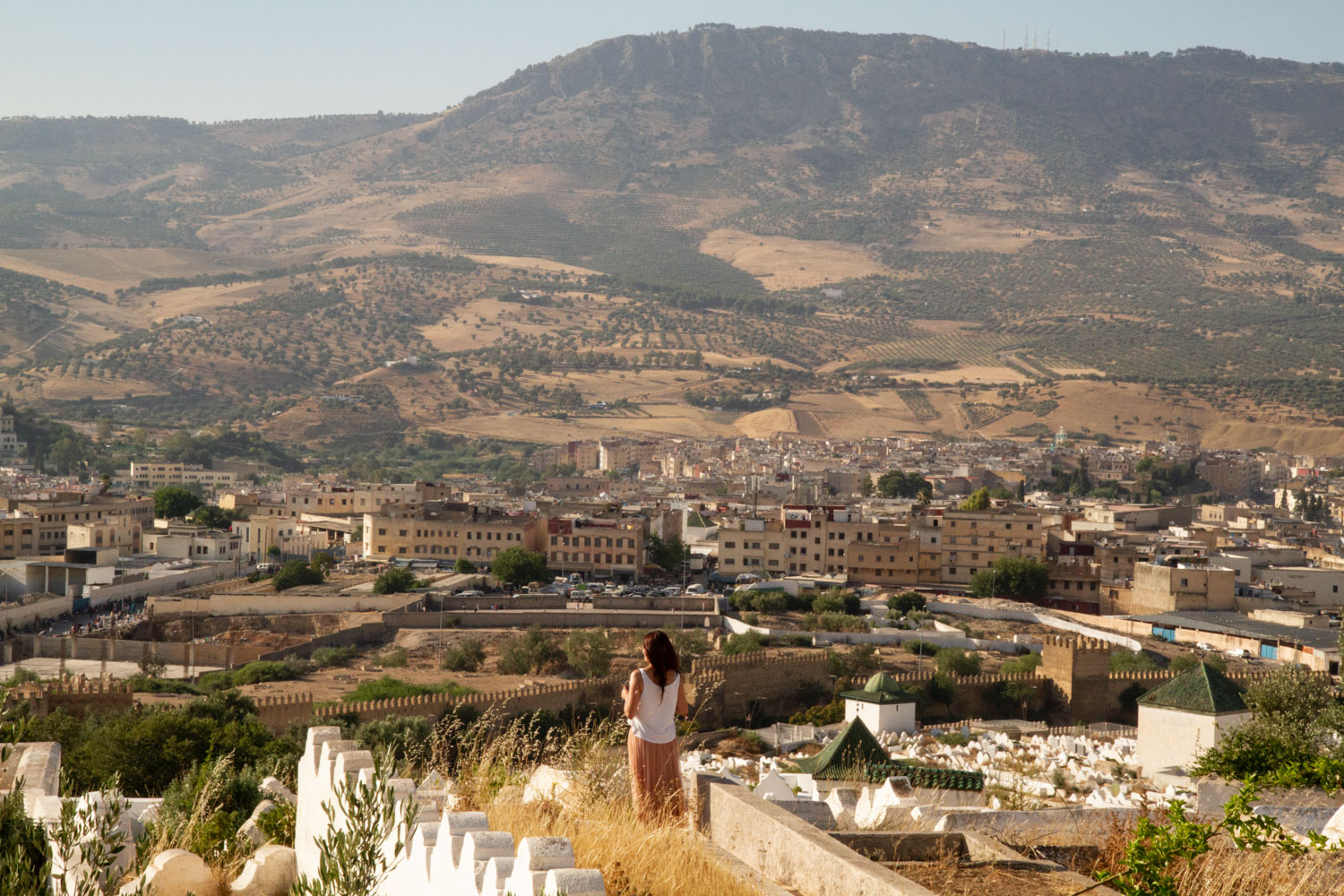 Panorama di Fès dalle Tombe Merinidi - I viaggi di Bibi