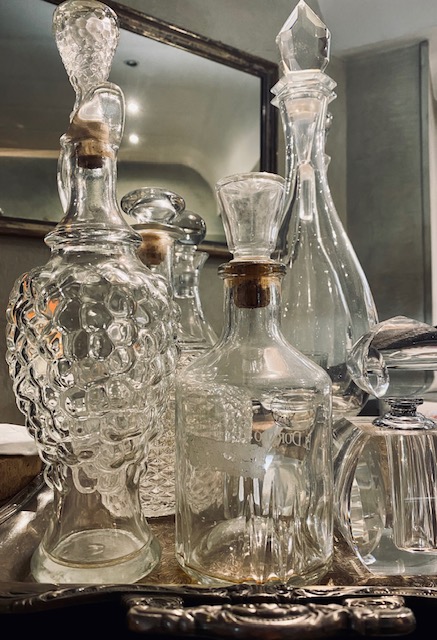 Le bottiglie vintage del ristorante Gli Ulivi