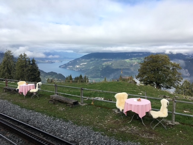 Panorama dalla cremagliera svizzera