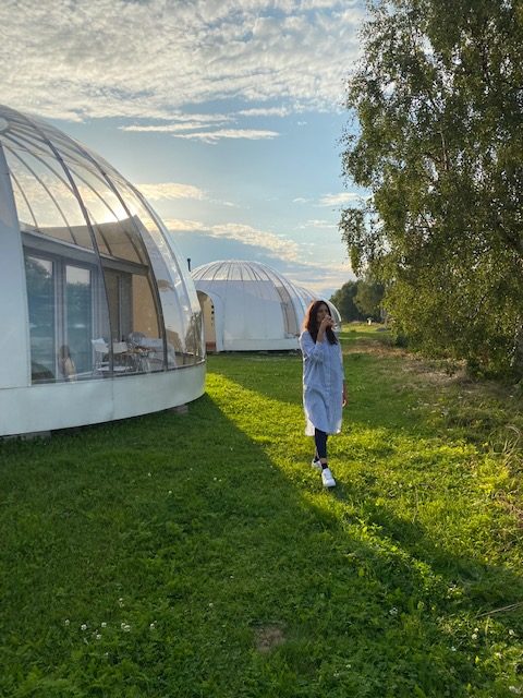 Glamping in igloo a Kalix