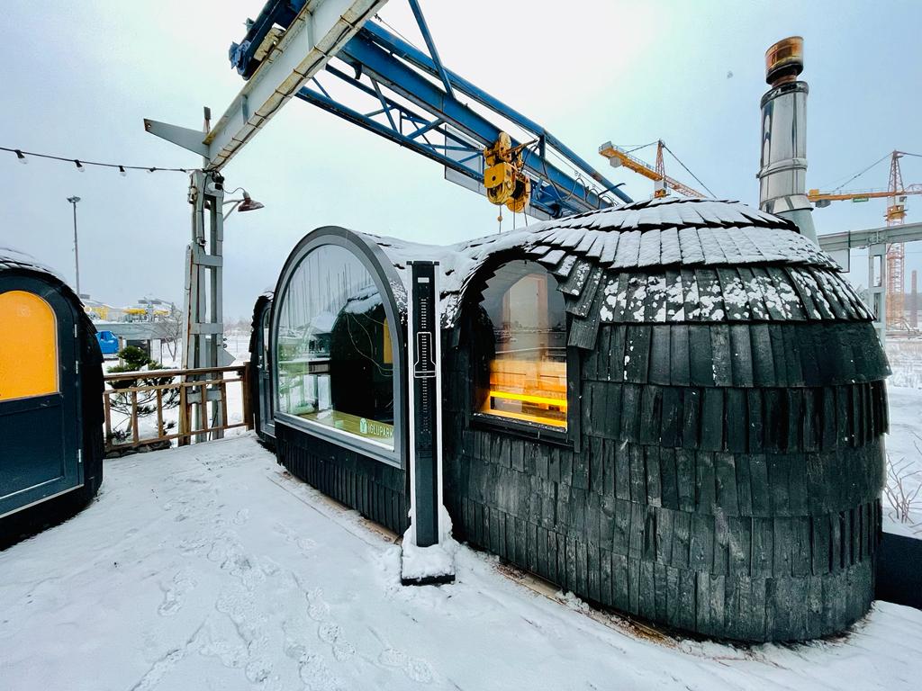 La sauna nell'igloo