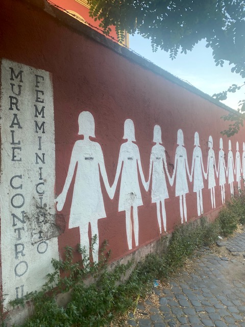 Murales contro la violenza sulle donne a San Lorenzo