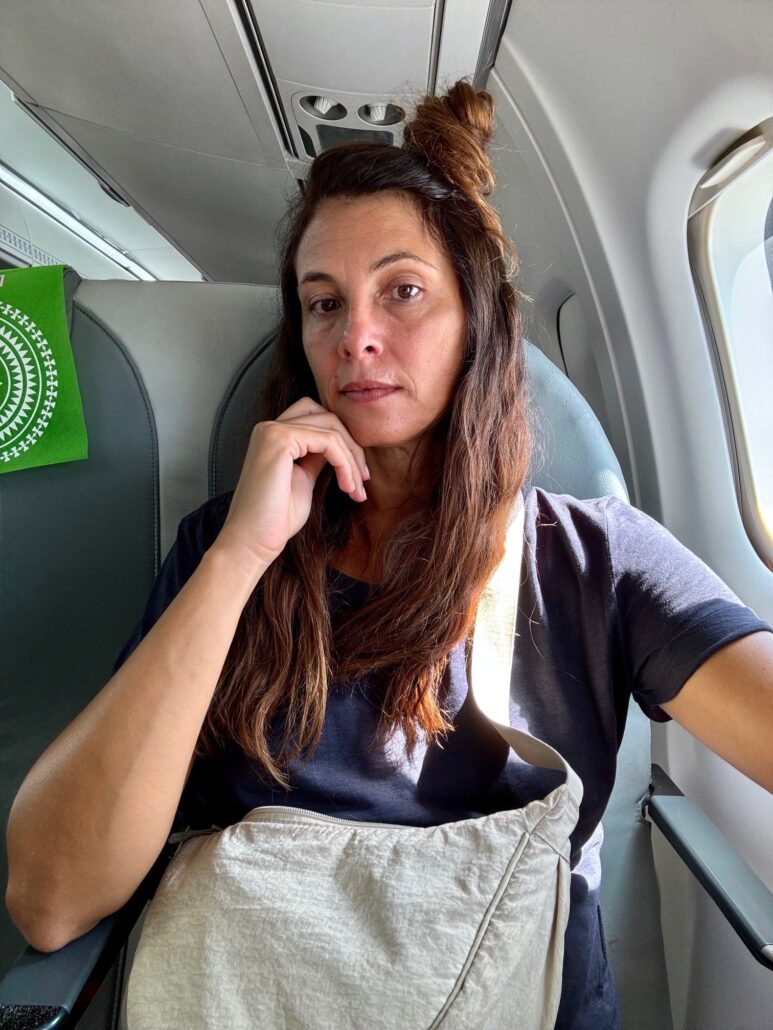 Sabrina Quartieri a bordo di Air Tahiti Nui